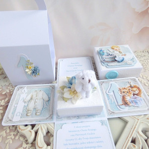 Exploding box na roczek i chrzest 53