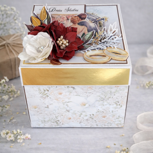Exploding box ślubny para młoda w altance personalizowany nr EB02