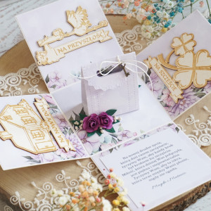 Exploding box ślubny prezent