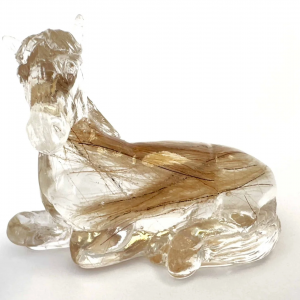 Figurka w kształcie konia z sierścią lub włosiem/grzywą