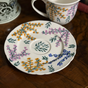 Filiżanka porcelanowa ręcznie malowana "Wiosenny bukiet"