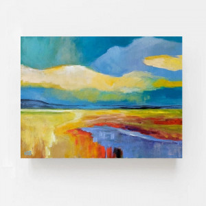 Fioletowa rzeka -obraz akrylowy 40x30 cm