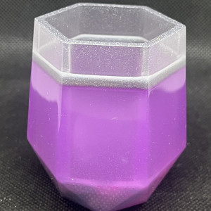 Fioletowo-szary wazonik