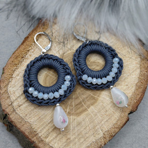 „FRANKIE” kolczyki szydełkowe