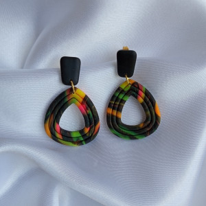 "Freya" - kolczyki z gliny polimerowej.