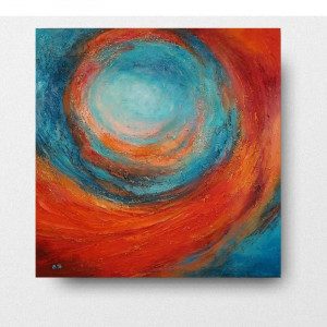 Galaktyka- obraz akrylowy 60/60 cm.