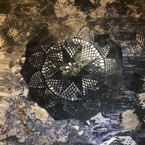 Gothic Mandala koronkowa - Silver