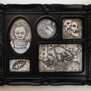 gotycka galeria ścienna, obraz w stylu wiktoriańskim