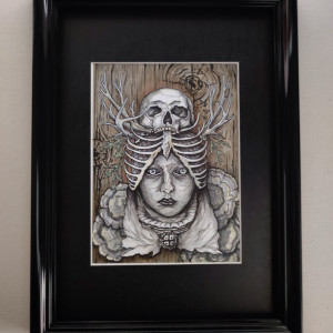 grafika, obraz horror aesthetic CZAROWNICA