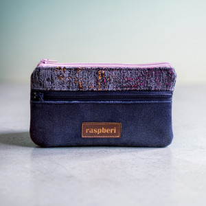 Grafitowo-granatowy portfel