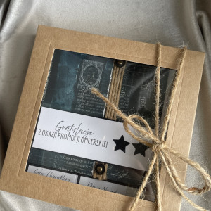 Gratulacje! promocja oficerska! Kartka w pudełku!