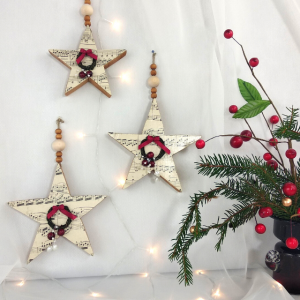 Gwiazdki dekoracyjne, dekoracja świąteczna. (7)