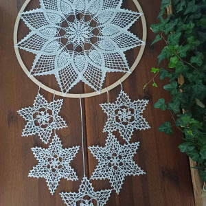 Gwiazdki szydełkowe - ozdoba świąteczna