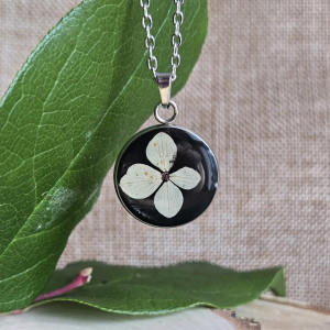 Hortensja Srebrna zawieszka