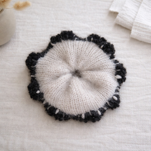 Hoshi gumka scrunchie z baby alpaki wełna merino| handmade