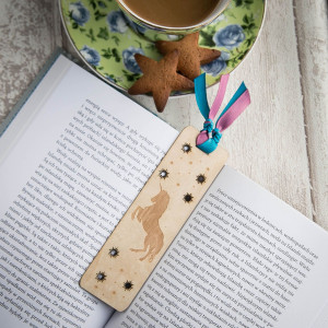 Jednorożec drewno - zakładka do książki
