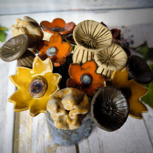 Jesienny bukiet kwiatów 15 szt.