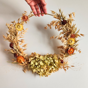 Jesienny wianek, naturalny.