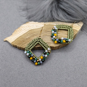 „JOELLE” kolczyki szydełkowe