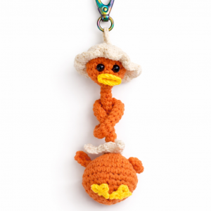 Kaczuszka brelok handmade – uroczy dodatek do kluczy