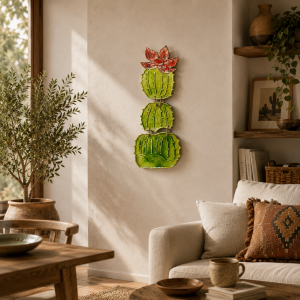 KAKTUS ceramiczna ozdoba na ścianę