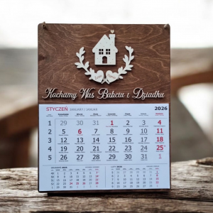 KALENDARZ 2026 dla Babci i Dziadka Prezent Dzień Babci i Dziadka