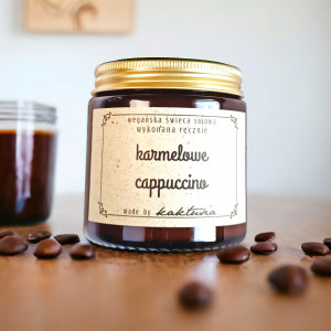 karmelowe cappuccino : świeca sojowa 120ml
