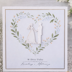 Karta ślubna Miłość w sercu natury nr K18
