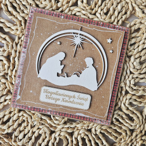 Kartka bożonarodzeniowa ze święta rodziną 2