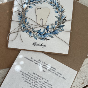 Kartka gratulacje z okazji obrony pracy dyplomowej stomatolog