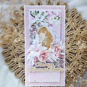 Kartka komunijna dla dziewczynki 1/2026