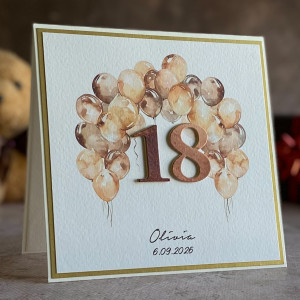 Kartka na 18 urodziny z personalizacją, BH 20
