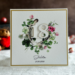 Kartka na 18 urodziny z personalizacją, BH 36