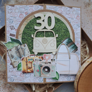 Kartka na 30-stkę/30-ste urodziny dla podróżniczki
