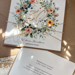 Kartka na 30 urodziny z życzeniami KU30-657