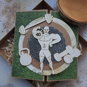 Kartka na 40-stkę/40-ste urodziny dla mężczyzny