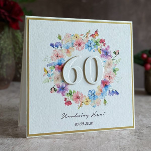 Kartka na 60 urodziny z personalizacją, BH 35
