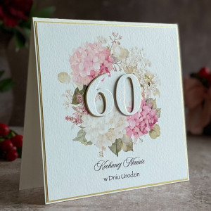 Kartka na 60 urodziny z personalizacją, BH 75