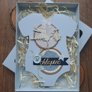 Kartka na baby shower chłopca (w pudełku)3
