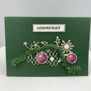 Kartka na Boże Narodzenie - wzór nr 6, pop up