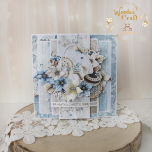 Kartka na chrzest święty, pamiątka chrztu "JolySeason2"GOTOWA