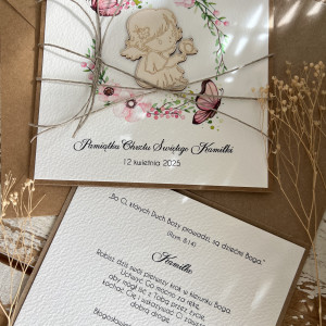 Kartka na chrzest święty z personalizacją 343