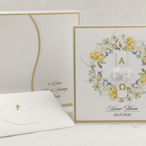 Kartka na chrzest z pudełkiem i kopertą, C 42B