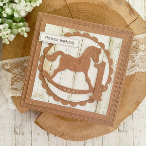 Kartka na Roczek Boho 2