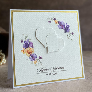 Kartka na ślub w ozdobnej kopercie, WA 63a