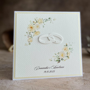 Kartka na ślub w ozdobnej kopercie, WP 132a