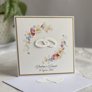 Kartka na ślub w ozdobnej kopercie, wp31