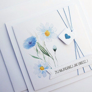 Kartka na urodziny imieniny minimalistyczna