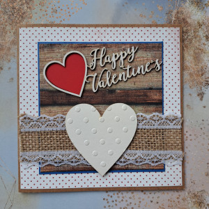 Kartka na Walentynki Happy Valentine's 1