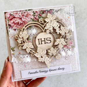 Kartka okolicznościowa ręcznie robiona – KOMUNIA ŚWIĘTA handmade 004